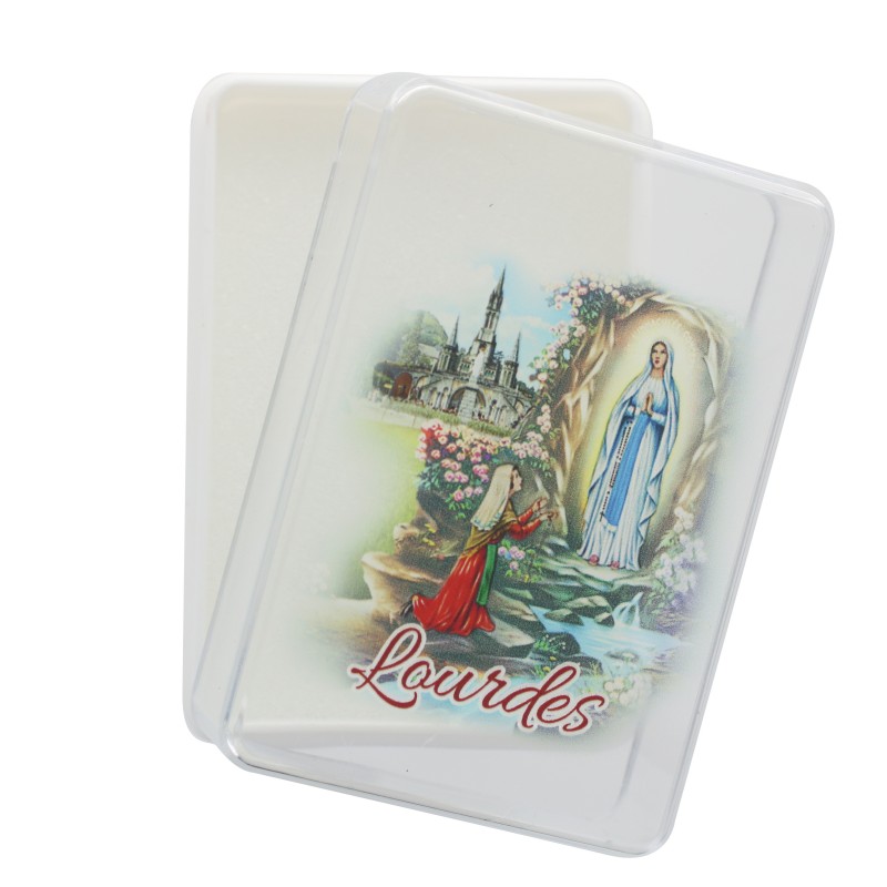 Rosary box decorated with the Apparition 7x5 cm