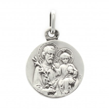 Médaille Saint Joseph en argent 16 mm