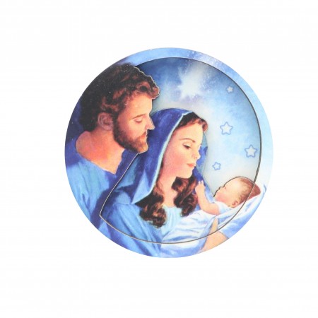 Holy Family Wooden Magnet