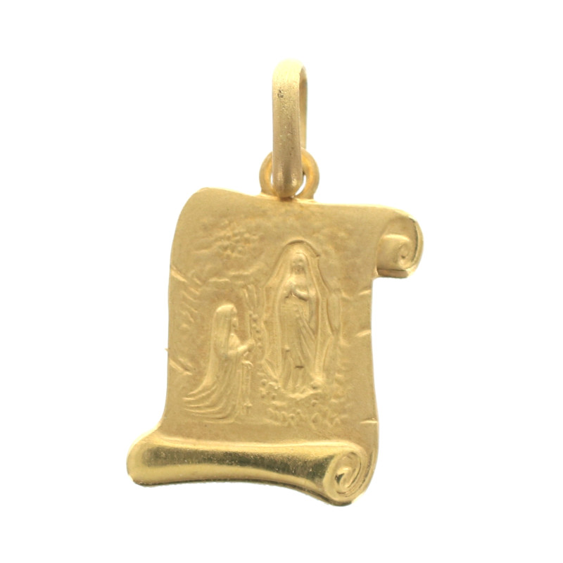 Médaille Saint Joseph Plaqué Or 18mm - Médaille Religieuse Culte Chrétien Palais Du Rosaire