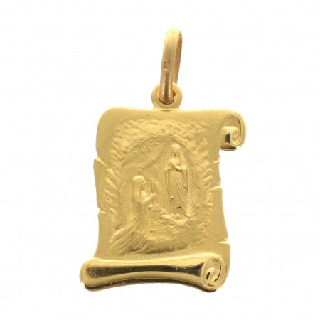 Gold plated parchment medal 16 mm