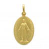 Miraculous Medal in gold of 9mm