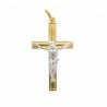 Gold plated crucifix pendant 30 mm