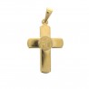 Ciondolo a forma di croce dell'apparizione placcato oro da 20 mm