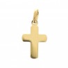Pendentif double croix plaqué or 12 mm