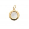 Mother of Pearl and Gold Plated Dove Medal 15 mm