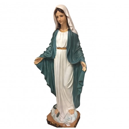Statue Vierge Miraculeuse en résine colorée 1 mètre