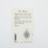 Our Lady of Grace Prayer card with medal