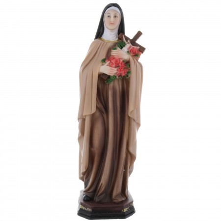 Statue of Saint Therese of Lisieux in resin 30cm