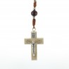 Wooden rosary with Apparition of Lourdes