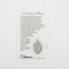 Biglietto di preghiera San Francesco d'Assisi con medaglia
