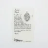 Prayer card Saint Roch with medal