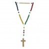 Mission Rosary multicoloured on rope