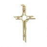 Crucifix in two-tone metal 8 cm