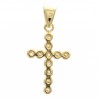 Gold plated cross 22 mm