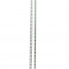 Sterling silver Chain curb mesh 70cm