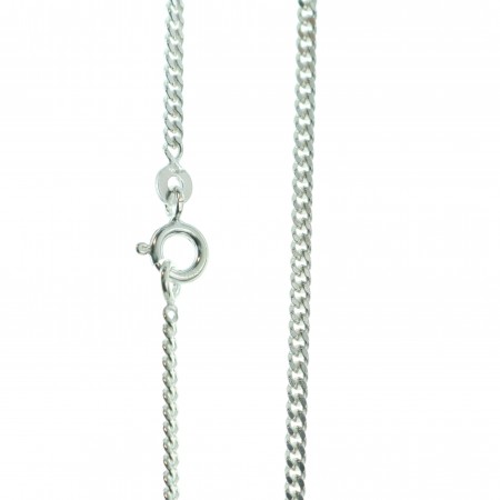 Chain in silver curb chain 70 cm - 2,3 mm