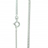 Sterling silver Chain curb mesh 70cm