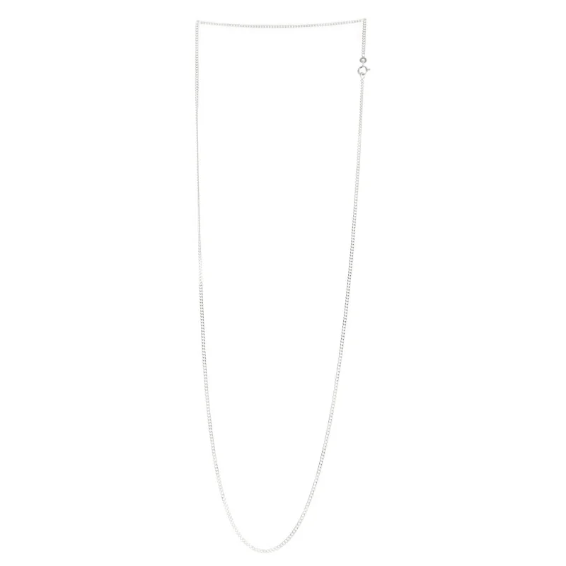 Chaîne Maille Gourmette Argent Massif 925 - 38 Cm - Limée - Sans Nickel - Neuf Avec étiquettes