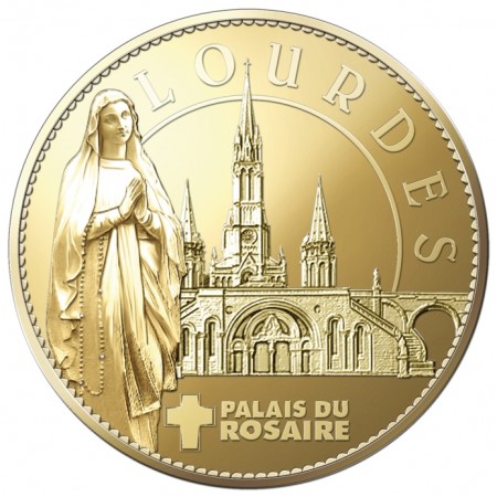 Médaille Métal Doré Apparition 35mm