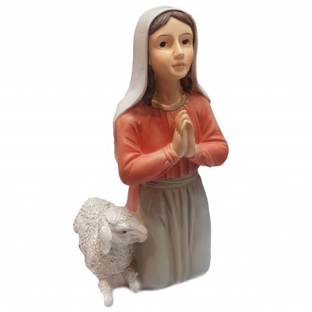 Bernadette avec son mouton 30cm