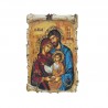 Wooden frame of the Holy Family 10x15cm