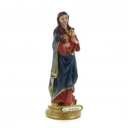 Statua di Maria Maddalena in resina colorata 18 cm