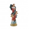 Statue de Marie qui défait les noeuds en résine colorée 11cm