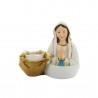 Candle holder with Our Lady of Lourdes