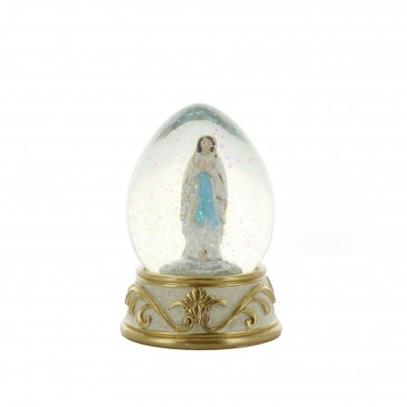 Globo di neve di la Madonna di Lourdes 6,5 cm