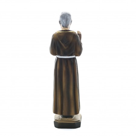 Statua di Padre Pio in resina colorata 15 cm