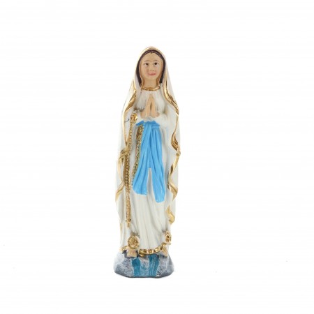 Statue of Our Lady of Lourdes in resin 8 cm