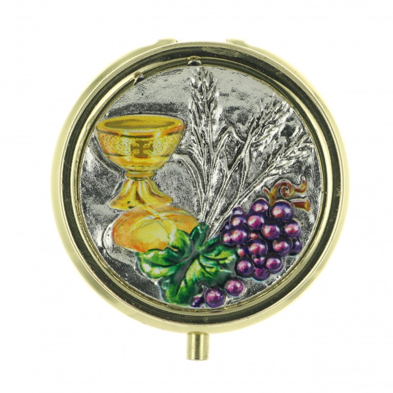Custodia d'oro decorata con un Calice 4,5 cm