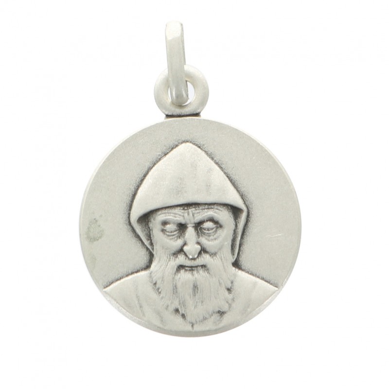 Medal of Saint Charbel in silver 16 mm