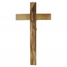 Crocifisso in legno d'ulivo con Cristo in resina 50 cm