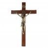 Crocifisso in legno con Cristo in metallo 62 cm