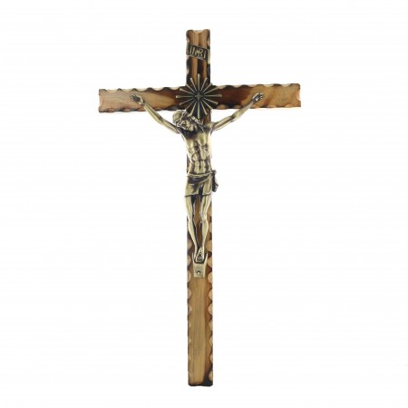 Crocifisso in legno con Cristo dorato 45 cm