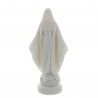 Statue of the Miraculous Virgin in white alabaster 17 cm