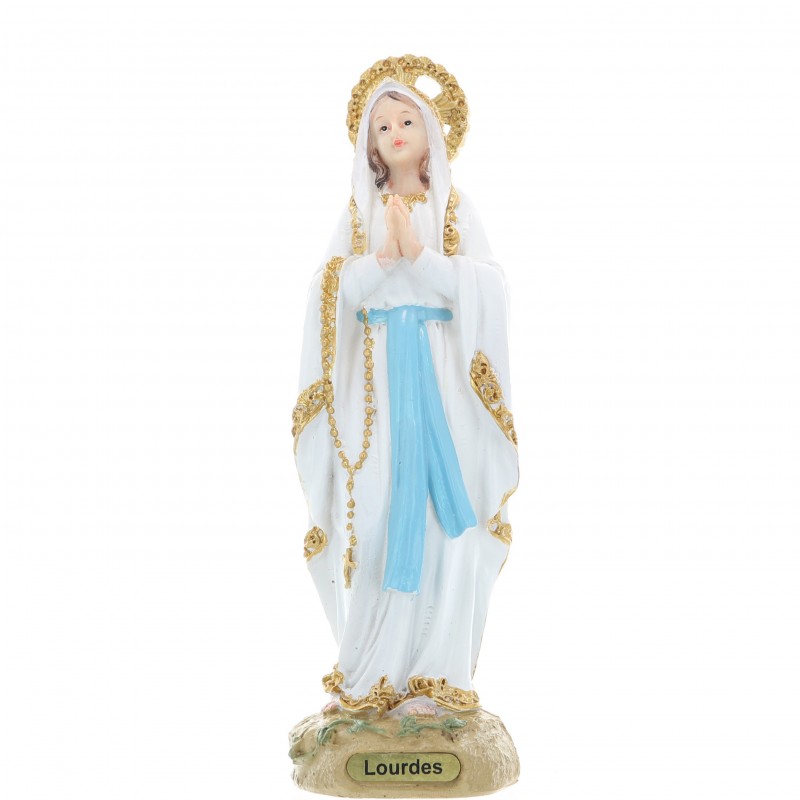 Resin Statue of Our Lady of Lourdes 21 cm