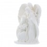 Statue en Résine blanche de la Sainte Famille de 14 cm