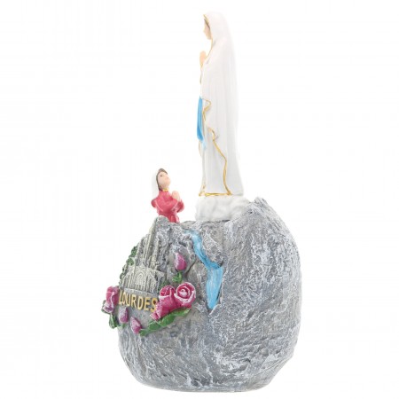 Resin Statue of the Apparition of Lourdes of 25 cm