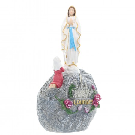 Resin Statue of the Apparition of Lourdes of 25 cm