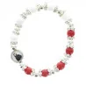Bracelet of the Merciful Christ in semi-precious stones