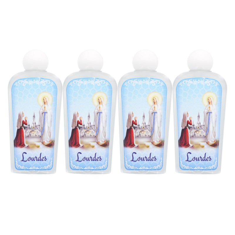 Set of four 100 ml bottles with Lourdes water