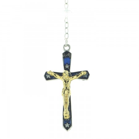 Rosary and box Saint Francis 6x6 cm