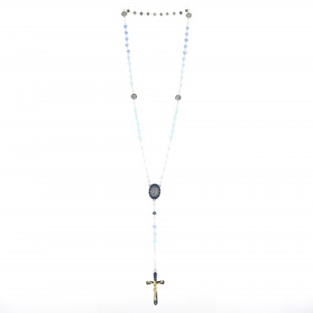 Rosary and box Saint Francis 6x6 cm