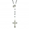 925 Sterling Silver and Hematite Stone Combat Rosary