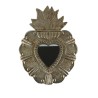 Miroir en forme d'Ex Voto effet Bronze 36 cm