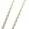 Gold plated forçat chain 2.6 mm - 70 cm
