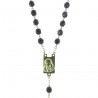 Modern Lourdes Water rosary with crystal beads